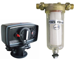 Filtre, napájacie armatúry, filtračné hmoty, kamix a príslušenstvo k úpravniam vody